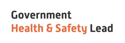 Black and orange logo for Government Health &amp;amp; Safety Lead