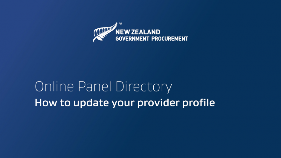 opd how to update your provider profile video